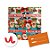 Kit Saco para Presente + Fecho de Natal + Feliz Natal Papai Noel e Rena 20cm x 29cm 01 Unidade Cromus Rizzo Embalagens - Imagem 1