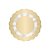 Fundo Rendado Redondo Ouro - 100 unidades - Cromus - Rizzo - Imagem 1