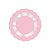 Fundo Rendado Redondo Rosa - 100 unidades - Cromus - Rizzo - Imagem 1