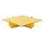 Bandeja Desmontável Quadrada - Amarelo Siciliano - 01 unidade - Mesa Festa - Rizzo Embalagens - Imagem 1