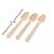 Pacote Colher Madeira - Chevron Branco - 14cm - 10 unidades - Rizzo - Imagem 1