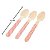 Pacote Colher Madeira - Chevron Rosa - 10cm - 10 unidades - Rizzo - Imagem 1
