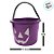 Baldinho Rosto Abóbora Roxo Halloween - 01 Unidade - Rizzo Embalagens - Imagem 3