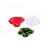 Forminha Flor - Natal - Verde Vermelho Branco - 50 UN - MaxiFormas - Rizzo - Imagem 1