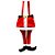 Decoração Natalina - Perna de Papai Noel - 52x27cm - 1 Un - Rizzo - Imagem 1