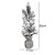 Mini Árvore Pinheiro decorativo Nevado - 30cm - 01 unidade - Natal Tok da Casa - Rizzo Embalagens - Imagem 2