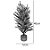 Árvore de Mesa decorativa 40 cm - 01 unidade - Natal Tok da Casa - Rizzo Embalagens - Imagem 2