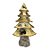 Enfeite Decorativo - Árvore Cute - Dourado/Nude - 32cm - 01 unidade - Natal Tok da Casa - Rizzo Embalagens - Imagem 1