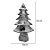 Enfeite Decorativo - Árvore Cute - Dourado/Nude - 32cm - 01 unidade - Natal Tok da Casa - Rizzo Embalagens - Imagem 2