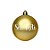 Bola de Natal Personalizada - Dourado Fosco - 01 Unidade - Cromus - Rizzo Embalagens - Imagem 2