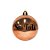 Bola de Natal Personalizada - Rose Gold Brilho - 01 Unidade - Cromus - Rizzo Embalagens - Imagem 2