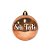 Bola de Natal Personalizada - Rose Gold Brilho - 01 Unidade - Cromus - Rizzo Embalagens - Imagem 1