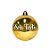 Bola de Natal Personalizada - Dourado Brilho - 01 Unidade - Cromus - Rizzo Embalagens - Imagem 1