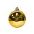 Bola de Natal Personalizada - Dourado Brilho - 01 Unidade - Cromus - Rizzo Embalagens - Imagem 2