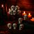 Enfeite Decorativo Halloween - Mini Crânio de Esqueleto - 12 unidades - Cromus - Imagem 1