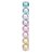 Bolas em Tubo Rainbow Mate 10cm - 08 unidades - Cromus Natal - Rizzo Embalagens - Imagem 1