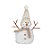 Pesinho Porta Boneco de Neve Gorro Branco - 01 unidade - Cromus Natal - Rizzo Embalagens - Imagem 1