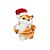 Gatinho Decoração com Gorro Noel - 01 unidade - Cromus Natal - Rizzo Embalagens - Imagem 1
