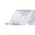 Fita Decorativa Natal Floco de Neve Prata 6,3cmx9,14m - 1 Unidade - Cromus - Rizzo Embalagens - Imagem 1