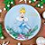 Sousplat Natalino - Princesa Cinderela - 33cm - 1 UN - Disney Original - Cromus - Rizzo - Imagem 1