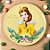 Sousplat Natalino - Princesa Bela & A Fera - 33cm - 1 UN - Disney Original - Cromus - Rizzo - Imagem 1