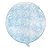 Balão Bubble Transparente com Glitter Azul - 18" 45cm - 01 Unidade - Partiufesta - Rizzo - Imagem 1