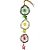 Guirlanda Decorativa Artesanal Vertical - Verde/Dourado/Vermelho- 01 unidade - Rizzo Embalagens - Imagem 1