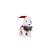 Cachorro com Roupa Tricô Branco e Vermelho Pequeno - 01 unidade Cromus Natal - Rizzo Embalagens - Imagem 1