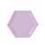 Bandeja Hexagonal Lilás 22cm 01 unidade - Rizzo - Imagem 1