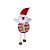 Enfeite de Natal para Pendurar de Tecido 18cm - Papai Noel - 01 Unidade - Rizzo - Imagem 1