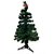 Árvore de Natal 150cm Fibra Ótica Led - 01 Unidades - Rizzo Embalagens - Imagem 1