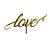 Topo de Bolo - Love 2 - Acrílico Espelhado Dourado - 1 unidade - Sonho Fino - Rizzo - Imagem 2