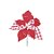 Poinsetia Xadrez - Vermelho/Branco - 01 unidade - Cromus Natal - Rizzo Embalagens - Imagem 1