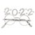 Óculos 2022 Branco para Reveillon Ano Novo - 01 Unidade - Rizzo Embalagens - Imagem 1