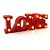 Luminária LED - Love - Vermelho - 01 UN - Artlille - Rizzo - Imagem 2