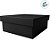 Caixa Quadrada - Preto - C/ Tampa - 23,5x9,5cm - 01 UN - Artlillie - Rizzo - Imagem 2