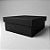 Caixa Quadrada - Preto - C/ Tampa - 23,5x9,5cm - 01 UN - Artlillie - Rizzo - Imagem 1