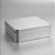 Lata Retangular - Prata - Com Tampa - 12x09x3,5cm - 06 UN - Rizzo - Imagem 1