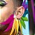 Acessório Carnaval - Ear Cuff - Penas - Multicolor - 01 UN - Cromus - Rizzo - Imagem 2