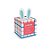 Caixa Pop Up Pop Coelhinhos - 10 unidades - Cromus - Rizzo Embalagens - Imagem 1