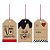 Tags De Para com Cordão 5x8cm - Kraft Doçura - 12 unidades - Cromus - Rizzo Embalagens - Imagem 1