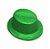 Adereço de Carnaval Chapéu Glitter - Verde - Mod 7006 - 01 unidade - Rizzo - Imagem 1