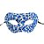 Máscara de Carnaval Veneziana Animal Print Onça - Mod 6857 - Azul - 01 unidade - Rizzo - Imagem 1