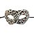 Máscara de Carnaval Veneziana Animal Print Onça - Mod 6857 - Branco/Marrom - 01 unidade - Rizzo - Imagem 1