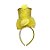 Tiara Luxo Carnaval com aplique Cartola  - Amarelo - Mod 201 - 01 unidade - Rizzo Embalagens - Imagem 1