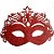 Máscara de Carnaval Glitter e Estrelas Mod 6804 - Vermelho - 01 unidade - Rizzo - Imagem 1