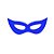 Máscara de Carnaval em Papel - Gatinho - Azul - Mod 6943 - 12 unidades - Rizzo - Imagem 1