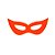 Máscara de Carnaval em Papel - Gatinho - Laranja Neon - Mod 6943 - 12 unidades - Rizzo - Imagem 1