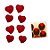 Mini Confeito - Coração Grande Vermelho - 8 Unidades - Abelha Confeiteira - Rizzo - Imagem 1
