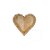 Coração de Madeira Pinus P - 1 unidade - Silva's Artesanato - Rizzo - Imagem 1